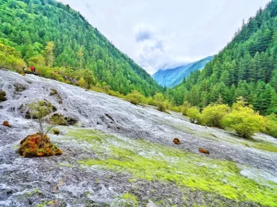 Jiuzhaigou Valley Scenic and Historic Interest Area - Pearl Beach Waterfall